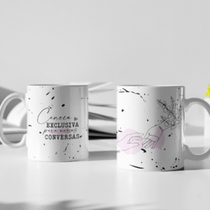 Caneca personalizada, Alça branca