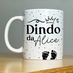 Caneca personalizada, Alça branca